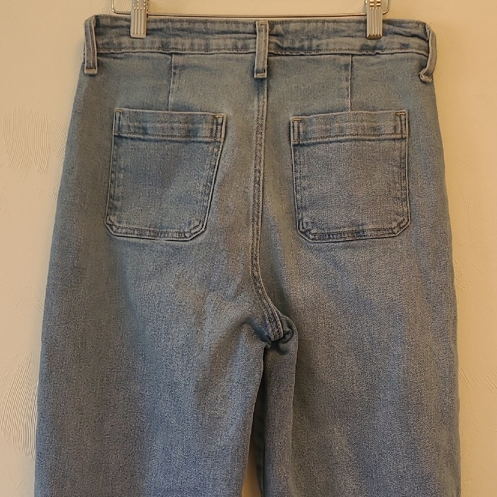 Old Navy Medium Blue Wide Leg Jeans - Picture 8 of 12